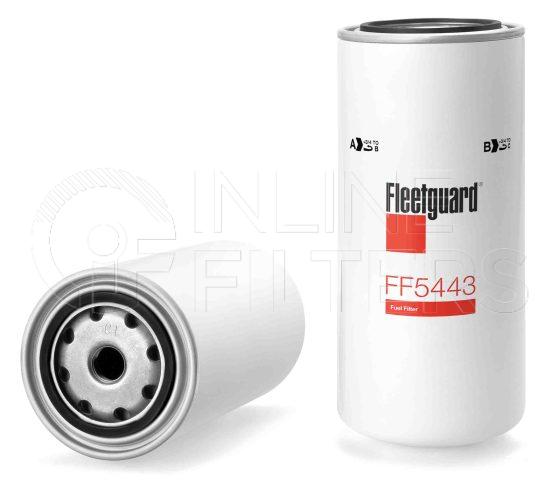 Fleetguard FF5443. Fuel Filter Product – Brand Specific Fleetguard – Spin On Product Fleetguard filter product Fuel Filter. Main Cross Reference is Deutz AG Fahr KHD 4131596. Fleetguard Part Type: FF_SPIN. Comments: Stratapore Media
