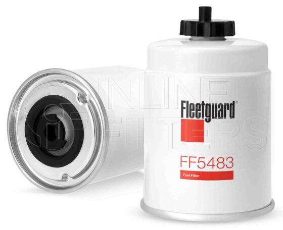 Fleetguard FF5483. Fuel Filter Product – Brand Specific Fleetguard – Undefined Product Fleetguard filter product Fuel Filter. Main Cross Reference is Ford 1015734. Flow Direction: Outside In. Fleetguard Part Type: FF