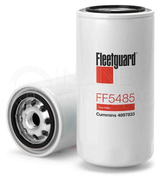 Fleetguard FF5485. Fuel Filter. For Upgrade use FF5421. Fleetguard Part Type: FF. Comments: Stratapore Media.