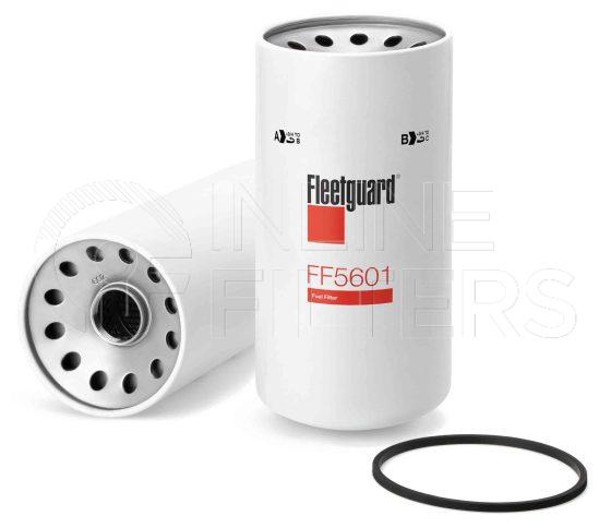 Fleetguard FF5601. Fuel Filter Product – Brand Specific Fleetguard – Spin On Product Fleetguard filter product Fuel Filter. Main Cross Reference is Fuel Prep FF135. Efficiency TWA by SAE J 1985: 98.7 % (98.7 %). Micron Rating by SAE J 1985: 10 micron (10 micron). Fleetguard Part Type: FF_SPIN