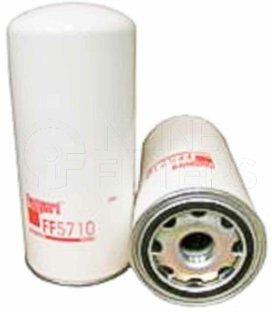 Fleetguard FF5710. Fuel Filter Product – Brand Specific Fleetguard – Spin On Product Fleetguard filter product Fuel Filter. Main Cross Reference is MTU 20922101. Flow Direction: Outside In. Fleetguard Part Type: FF_SPIN