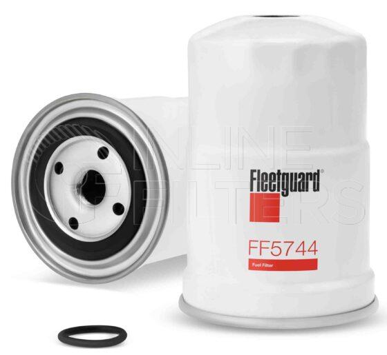 Fleetguard FF5744. Fuel Filter. Main Cross Reference is Mitsubishi ME132525. Fleetguard Part Type: FF.