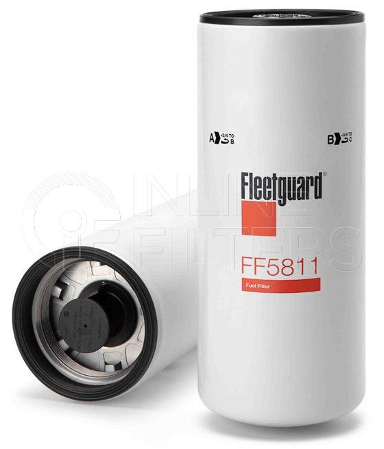 Fleetguard FF5811. Fuel Filter. For Standard version use FF5686. Fleetguard Part Type: FF. Comments: NanoNet.