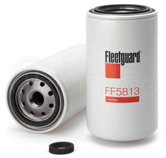 Fleetguard FF5813. Fuel Filter Product – Brand Specific Fleetguard – Spin On Product Fleetguard filter product Fuel Filter. For Standard version use FF5636. Free Water Separation: 1. Fleetguard Part Type: FF. Comments: NanoNet