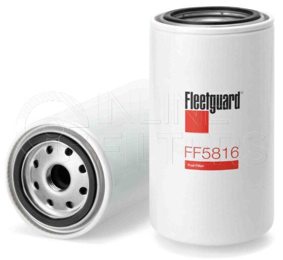 Fleetguard FF5816. Fuel Filter Product – Brand Specific Fleetguard – Spin On Product Fleetguard filter product Fuel Filter. For Standard version use FF5321. Free Water Separation: 1. Fleetguard Part Type: FF. Comments: NanoNet