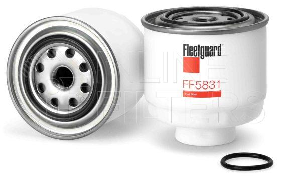 Fleetguard FF5831. Fuel Filter. Main Cross Reference is Mitsubishi 1770A012. Fleetguard Part Type: FF.