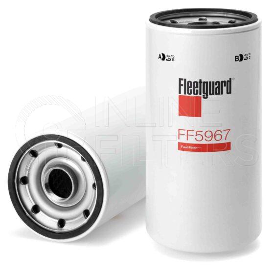 Fleetguard FF5967. Fuel Filter Product – Brand Specific – Fleetguard Fuel Filter