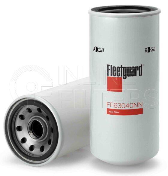 Fleetguard FF63040NN. Fuel Filter. Main Cross Reference is Komatsu 6003113841. Fleetguard Part Type: FF.