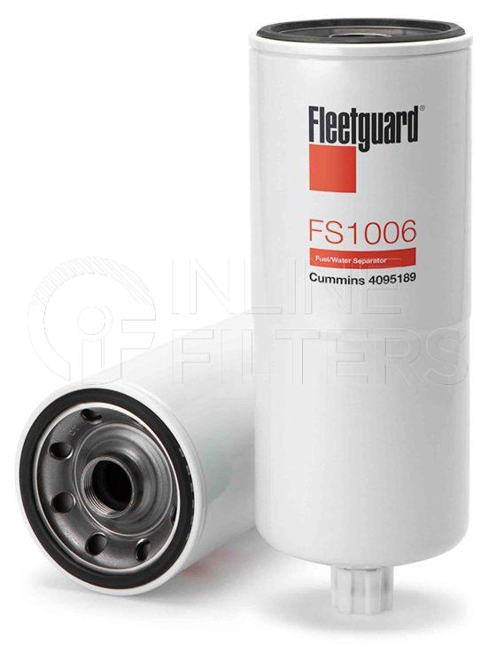 Fleetguard FS1006. Fuel Filter Product – Brand Specific Fleetguard – Spin On Product Fleetguard filter product Fuel Filter. For Housing use FH21402. For Standard version use FS1216. For Upgrade use FS19870. Main Cross Reference is Cummins 3089916. Emulsified Water Separation: 95 % (95 %). Free Water Separation: 95 % (95 %). Efficiency TWA by SAE J 1985: […]