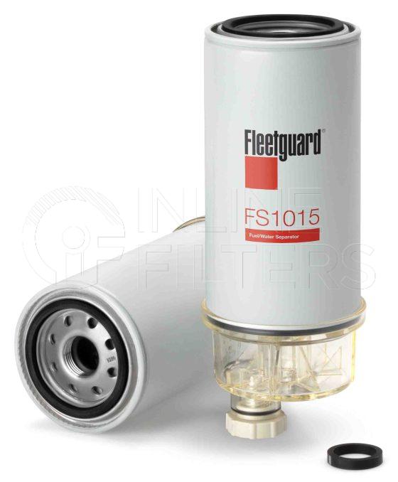 Fleetguard FS1015B. Fuel Filter Product – Brand Specific Fleetguard – Spin On Product Fleetguard filter product Fuel Filter. For Housing use FH22239. For Standard version use FS1242. For Service Part use 3834335S. Fleetguard Part Type: FS_SPIN. Comments: FS1015 and Bowl Assembly
