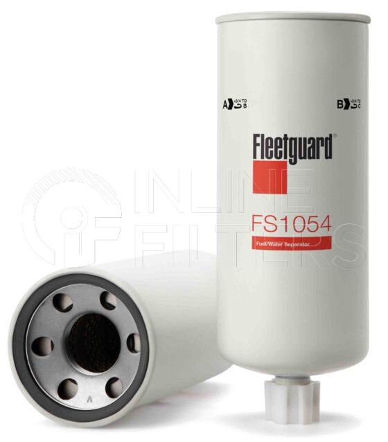 Fleetguard FS1054. Fuel Filter. Main Cross Reference is Fuel Prep FF135A. Fleetguard Part Type: FS_SPIN.