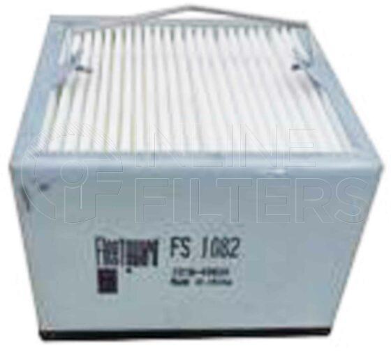 Fleetguard FS1082. Details: Main Cross Reference is MAN 85125010005. Fleetguard Part Type FS. Used with heating device.