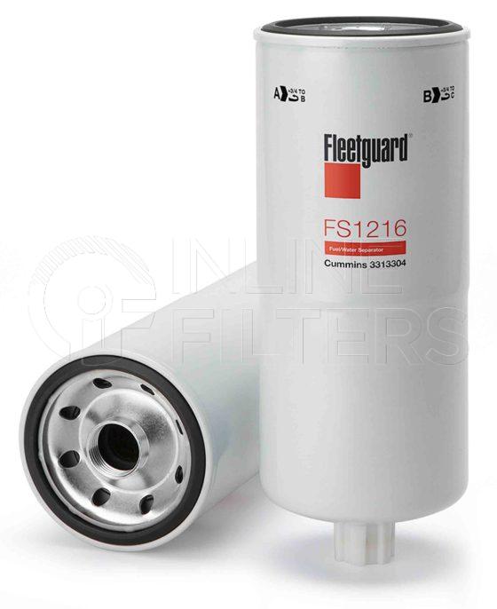 Fleetguard FS1216. Fuel Filter Product – Brand Specific Fleetguard – Spin On Product Fleetguard filter product Fuel Filter. For Standard version use FF202. For Upgrade use FS1006. Main Cross Reference is Cummins 3309437. Emulsified Water Separation: 90 % (90 %). Free Water Separation: 90 % (90 %). Efficiency TWA by SAE J 1985: 96 % (96 %). […]