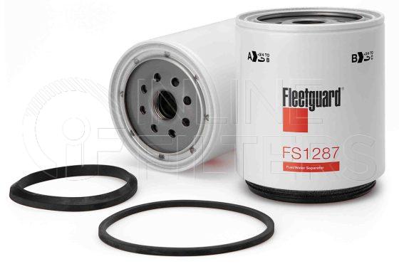 Fleetguard FS1287. Fuel Filter Product – Brand Specific Fleetguard – Spin On Product Fleetguard filter product Fuel Filter. For Service Part use 3948395S. Main Cross Reference is Ford F1HZ9365A. Fleetguard Part Type: FS_SPIN. Comments: For drain only version with no sensor port use FS19930