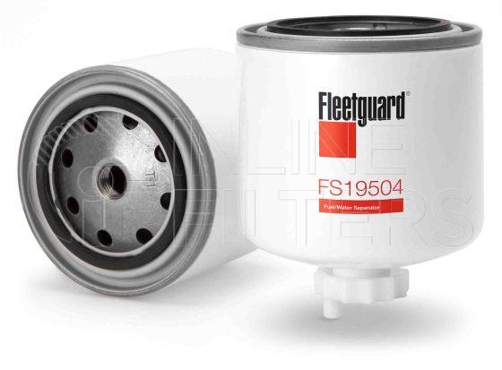 Fleetguard FS19504. Fuel Filter. Main Cross Reference is New Holland 19305811. Fleetguard Part Type: FS_SPIN.