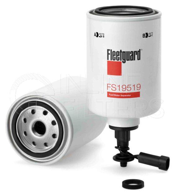 Fleetguard FS19519V. Fuel Filter Product – Brand Specific Fleetguard – Spin On Product Fleetguard filter product Fuel Filter. For Standard version use FS1253V. For Service Part use 3894967S. Main Cross Reference is Cummins 3894519. Fleetguard Part Type: FS_SPIN. Comments: FS19519 w/ valve assembly (WIF)