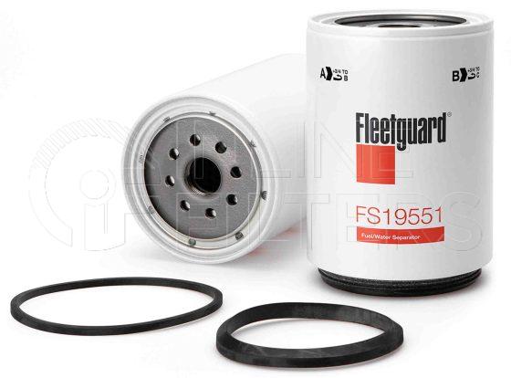 Fleetguard FS19551. Fuel Filter Product – Brand Specific Fleetguard – Gasket Product Fleetguard filter product Fuel Filter. For Service Part use 3948395S. Main Cross Reference is Racor R90T. Emulsified Water Separation: 99 % (99 %). Free Water Separation: 100 % (100 %). Efficiency TWA by SAE J 1985: 93 % (93 %). Micron Rating by SAE J […]