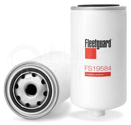 Fleetguard FS19584. Fuel Filter Product – Brand Specific Fleetguard – Spin On Product Fleetguard filter product Fuel Filter. For Service Part use 3928544S. Main Cross Reference is Leyland Daf BL ABRB025. Fleetguard Part Type FS