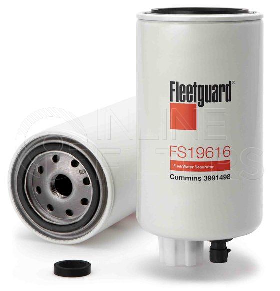 Fleetguard FS19616. Fuel Filter Product – Brand Specific Fleetguard – Spin On Product Fleetguard filter product Fuel Filter. For Service Part use 3907611S. Main Cross Reference is Cummins 3991498. Emulsified Water Separation: 95 % (95 %). Free Water Separation: 95 % (95 %). Efficiency TWA by SAE J 1985: 98.7 % (98.7 %). Micron Rating by SAE […]