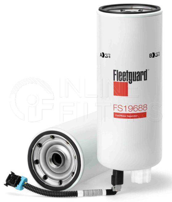 Fleetguard FS19688. Fuel Filter Product – Brand Specific Fleetguard – Spin On Product Fleetguard filter product Fuel Filter. Main Cross Reference is John Deere RE521818. Emulsified Water Separation: 95 % (95 %). Free Water Separation: 95 % (95 %). Efficiency TWA by SAE J 1985: 88 % (88 %). Micron Rating by SAE J 1985: 2 micron […]