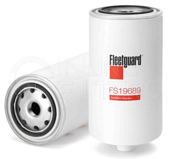Fleetguard FS19689. Fuel Filter Product – Brand Specific Fleetguard – Spin On Product Fleetguard filter product Fuel Filter. For Housing use FH21022. Main Cross Reference is Leyland Daf BL 1618993. Fleetguard Part Type: FS. Comments: Stratapore Media