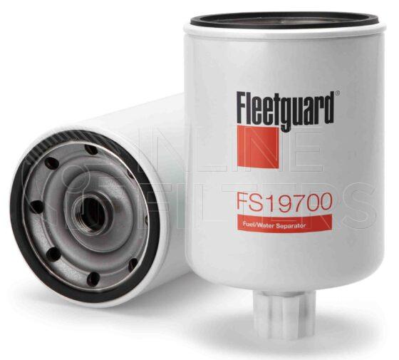 Fleetguard FS19700. Fuel Filter Product – Brand Specific Fleetguard – Spin On Product Fleetguard filter product Fuel Filter. Emulsified Water Separation: 0 % (0 %). Free Water Separation: 95 % (95 %). Efficiency TWA by SAE J 1985: 98.7 % (98.7 %). Micron Rating by SAE J 1985: 5 micron (5 micron). Fleetguard Part Type: FF. Comments: […]