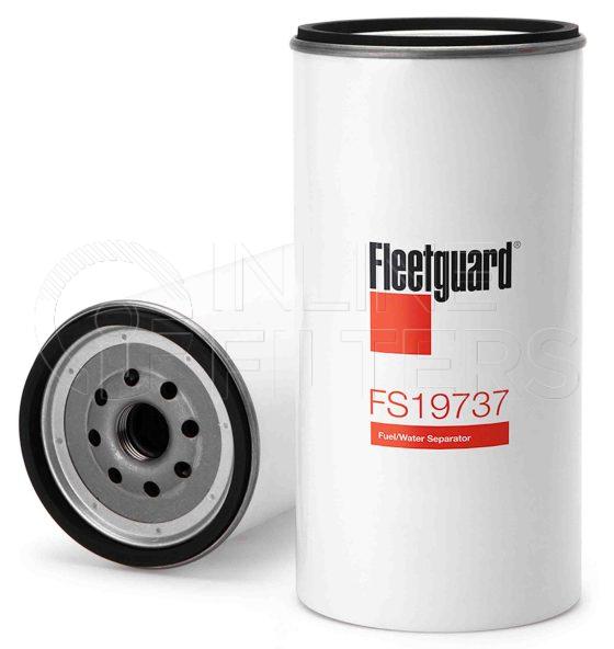 Fleetguard FS19737. Fuel Filter Product – Brand Specific Fleetguard – Spin On Product Fleetguard filter product Fuel Filter. For Service Part use 3957279S. Main Cross Reference is Mercedes 4771702. With Water in Fuel Sensor: No. Flow Direction: Outside In. Fleetguard Part Type: FS