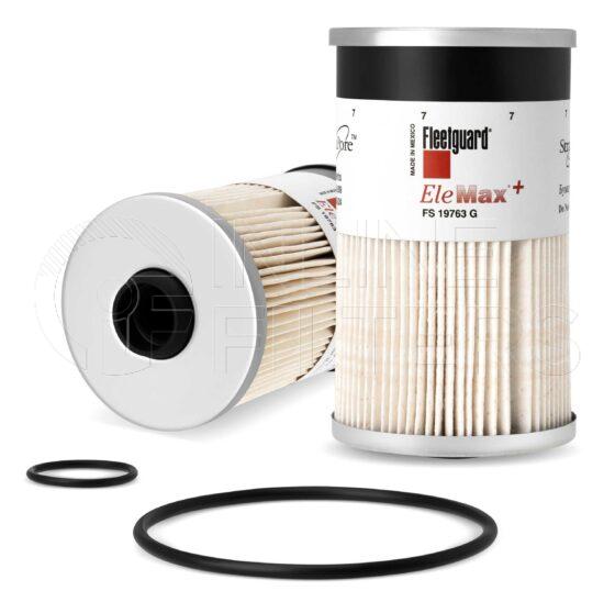 Fleetguard FS19763G. Fuel Filter Product – Brand Specific Fleetguard – Spin On Product Fleetguard filter product Fuel Filter. Fleetguard Part Type: FS. Comments: Grommet for bio-diesel Plus size version of FS19624 for Extended Service Intervals when used in FH230 Series Fuel Pros or standard for FH234 Series Industrial Pro