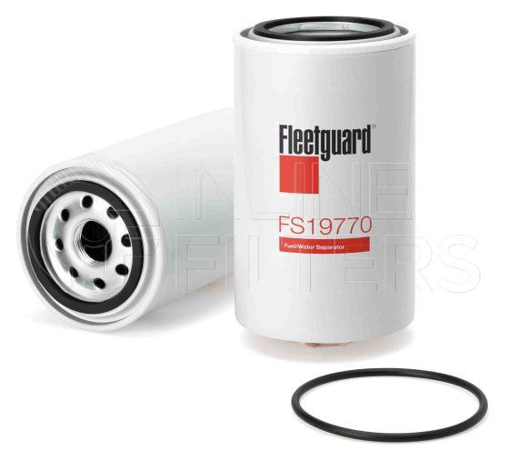 Fleetguard FS19770. Fuel Filter/FWS. For Upgrade use FS19854H. Fleetguard Part Type: FS.