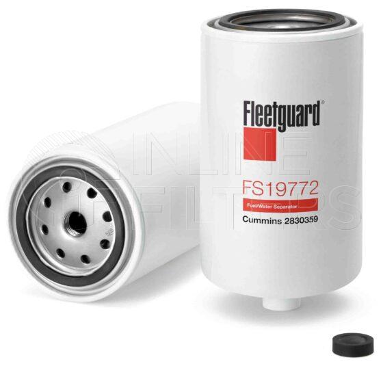 Fleetguard FS19772. Fuel Filter Product – Brand Specific Fleetguard – Spin On Product Fleetguard filter product Fuel Filter. For European version use FS19610. Main Cross Reference is Cummins 2830359. Emulsified Water Separation: 90 % (90 %). Free Water Separation: 90 % (90 %). Efficiency TWA by SAE J 1985: 96 % (96 %). Micron Rating by SAE […]