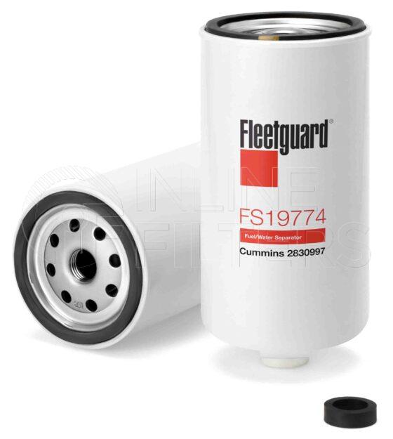 Fleetguard FS19774. Fuel Filter Product – Brand Specific Fleetguard – Spin On Product Fleetguard filter product Fuel Filter. For European version use FS19680. Main Cross Reference is Cummins 2830997. Emulsified Water Separation: 95 % (95 %). Free Water Separation: 95 % (95 %). Efficiency TWA by SAE J 1985: 98.7 % (98.7 %). Micron Rating by SAE […]