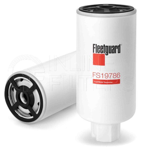 Fleetguard FS19786. Fuel Filter. Main Cross Reference is Mastervolt 50230092. Fleetguard Part Type: FS_SPIN.