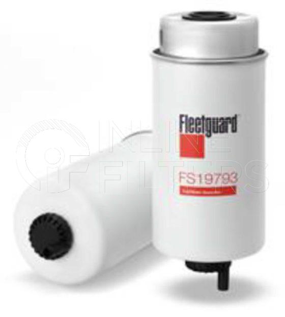 Fleetguard FS19793. Fuel Filter. Main Cross Reference is Caterpillar 1454501. Fleetguard Part Type: FS.
