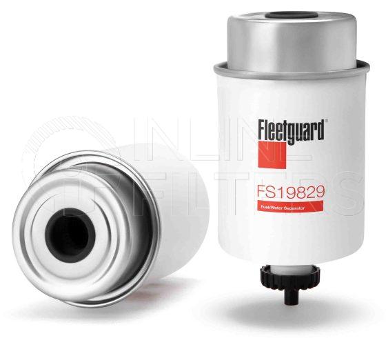 Fleetguard FS19829. Fuel Filter Product – Brand Specific Fleetguard – Spin On Product Fleetguard filter product Fuel Filter. Main Cross Reference is John Deere RE509031. Flow Direction: Outside In. Fleetguard Part Type: FS_CART