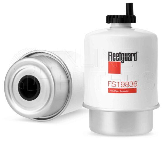 Fleetguard FS19836. Fuel Filter Product – Brand Specific Fleetguard – Spin On Product Fleetguard filter product Fuel Filter. Main Cross Reference is Massey Ferguson 3780931M1. Flow Direction: Outside In. Fleetguard Part Type: FS_CART