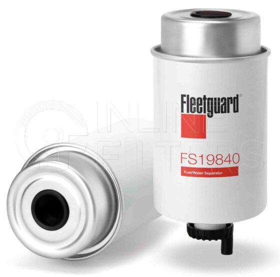 Fleetguard FS19840. Fuel Filter Product – Brand Specific Fleetguard – Spin On Product Fleetguard filter product Fuel Filter. Main Cross Reference is Stanadyne 31616. Flow Direction: Outside In. Fleetguard Part Type: FS_CART. Comments: Use FS19583 for North America
