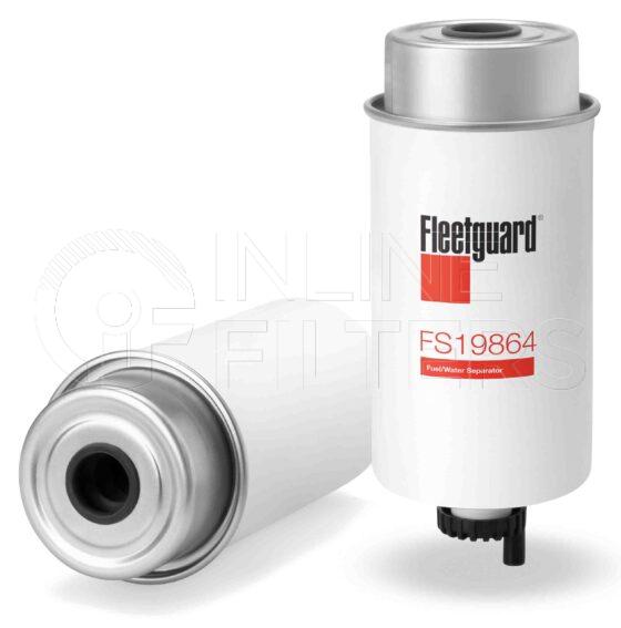 Fleetguard FS19864. Fuel Filter Product – Brand Specific Fleetguard – Spin On Product Fleetguard filter product Fuel Filter. Main Cross Reference is Case IHC 87802925. Flow Direction: Outside In. Fleetguard Part Type: FS_SPIN