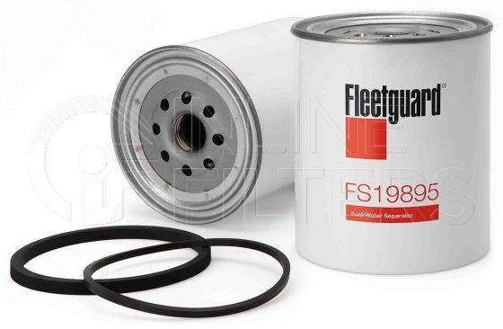 Fleetguard FS19895. Fuel Filter Product – Brand Specific Fleetguard – Spin On Product Fleetguard filter product Fuel Filter. Main Cross Reference is Renault 7420851191. With Water in Fuel Sensor: No. Flow Direction: Outside In. Fleetguard Part Type: FS_SPIN