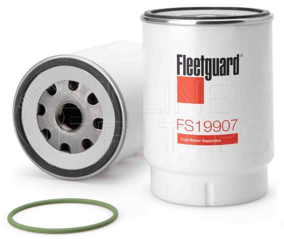 Fleetguard FS19907. Fuel Filter Product – Brand Specific Fleetguard – Spin On Product Fleetguard filter product Fuel Filter. Main Cross Reference is Mann and Hummel PL270X. With Water in Fuel Sensor: No. Flow Direction: Outside In. Fleetguard Part Type: FS_SPIN
