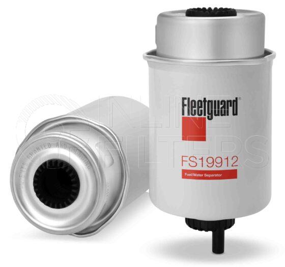 Fleetguard FS19912. Fuel Filter Product – Brand Specific Fleetguard – Spin On Product Fleetguard filter product Fuel Filter. Main Cross Reference is John Deere RE508202. Flow Direction: Inside Out. Fleetguard Part Type: FS