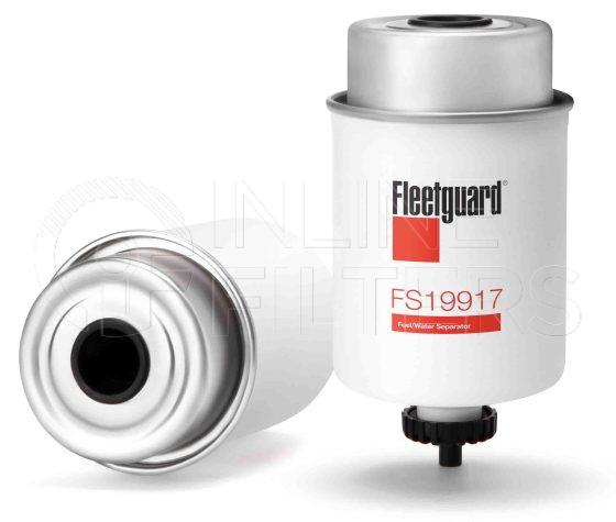 Fleetguard FS19917. Fuel Filter Product – Brand Specific Fleetguard – Spin On Product Fleetguard filter product Fuel Filter. Main Cross Reference is Caterpillar 2339856. Flow Direction: Outside In. Fleetguard Part Type: FS_CART