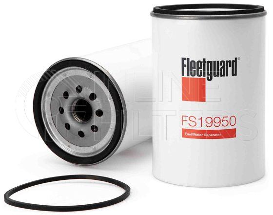 Fleetguard FS19950. Fuel Filter Product – Brand Specific Fleetguard – Spin On Product Fleetguard filter product Fuel Filter. For same size Filter with Different Seal use FS20108. Main Cross Reference is Mercedes A0004771602. With Water in Fuel Sensor: No. Flow Direction: Outside In. Fleetguard Part Type: FS