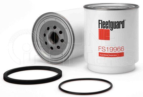 Fleetguard FS19966. Fuel Filter. Main Cross Reference is Mack 21017305. Fleetguard Part Type: FS.