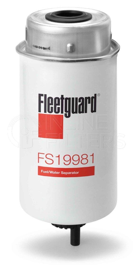 Fleetguard FS19981. Fuel Filter Product – Brand Specific Fleetguard – Spin On Product Fleetguard filter product Fuel Filter. Main Cross Reference is JCB 32925950. Emulsified Water Separation: 93. Free Water Separation: 93. Flow Direction: Inside Out. Fleetguard Part Type: FS_CART