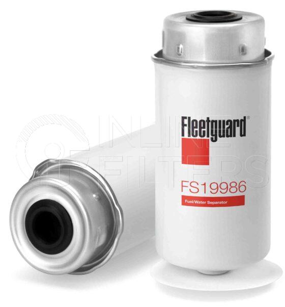 Fleetguard FS19986. Fuel Filter. Main Cross Reference is John Deere RE521540. Fleetguard Part Type: FS_CART.