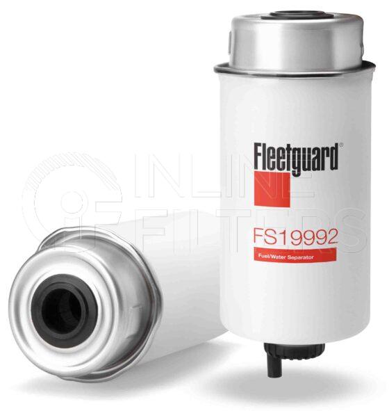 Fleetguard FS19992. Fuel Filter Product – Brand Specific Fleetguard – Spin On Product Fleetguard filter product Fuel Filter. Main Cross Reference is JCB 32925869. Emulsified Water Separation: 93. Free Water Separation: 93. Flow Direction: Inside Out. Fleetguard Part Type: FS_CART
