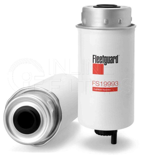 Fleetguard FS19993. Fuel Filter Product – Brand Specific Fleetguard – Spin On Product Fleetguard filter product Fuel Filter. Main Cross Reference is JCB 32925994. Emulsified Water Separation: 93. Free Water Separation: 93. Flow Direction: Inside Out. Fleetguard Part Type: FS_CART
