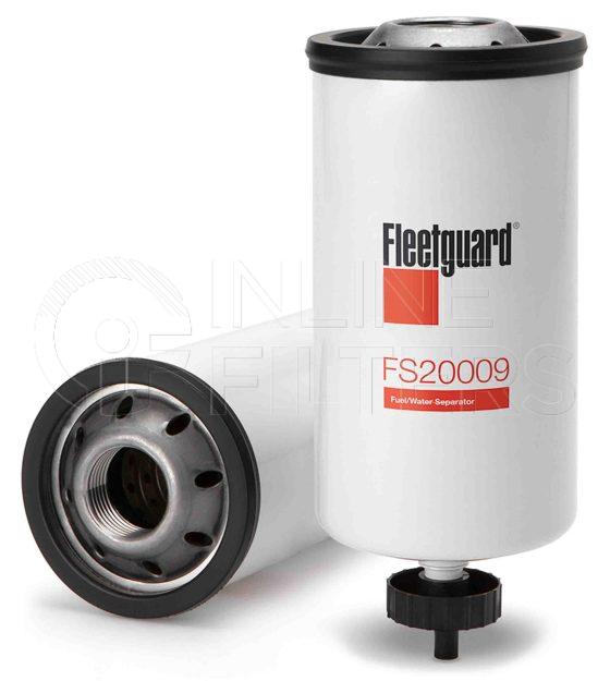 Fleetguard FS20009. Fuel Filter Product – Brand Specific Fleetguard – Spin On Product Fleetguard filter product Fuel Filter. Main Cross Reference is Caterpillar 1R1804. Fleetguard Part Type: FS. Comments: Do not use the original canister. FS20009 replaces both the element and the canister