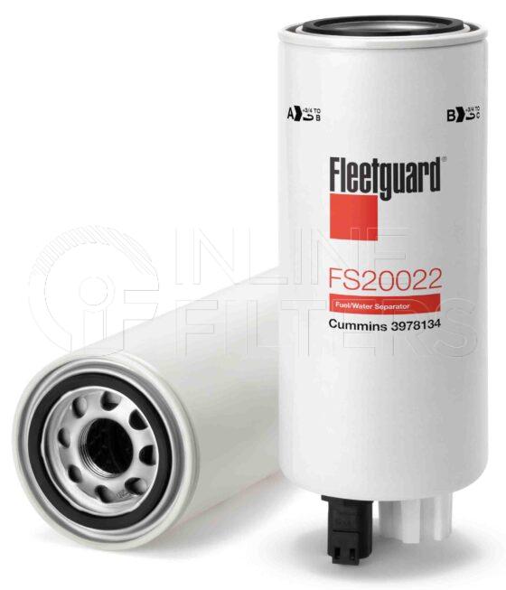 Fleetguard FS20022. Fuel Filter Product – Brand Specific Fleetguard – Spin On Product Fleetguard filter product Fuel Filter. For Housing use 3951006S. For Service Part use 3947136S. Main Cross Reference is Cummins 3978134. Emulsified Water Separation: 90 % (90 %). Free Water Separation: 90 % (90 %). Efficiency TWA by SAE J 1985: 96 % (96 %). […]
