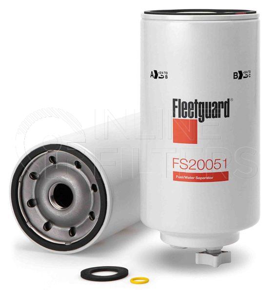 Fleetguard FS20051. Fuel Filter. Main Cross Reference is Caterpillar 3261642. Fleetguard Part Type: FS.